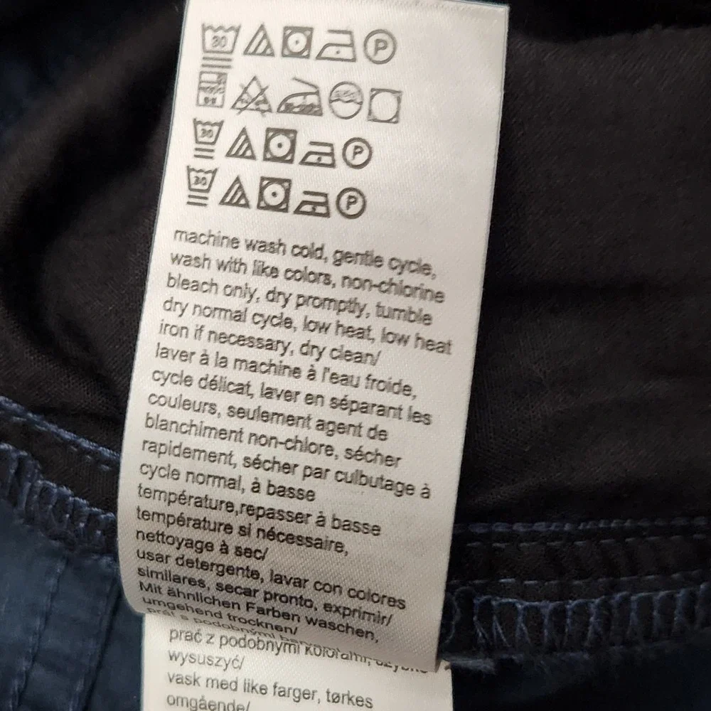 Calvin Klein Mens 38x32 Blue Slim Fit Tapered Leg‎ Chino Pants 